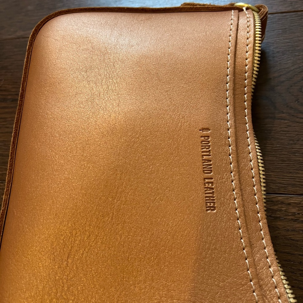 Portland Leather - Lucy Shoulder Bag in Hava - Picture 5 of 6
